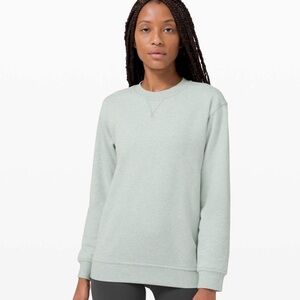 Lululemon Size 4 “All Yours” Crewneck in Heathered Island Mist